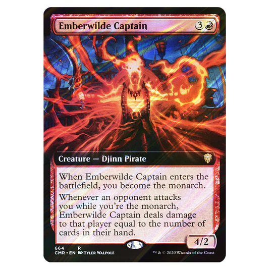 Emberwilde Captain 664 card from the Magic The Gathering set Commander Legends