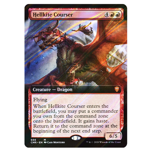 Hellkite Courser 666 card from the Magic The Gathering set Commander Legends