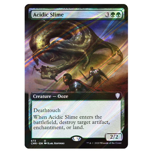 Acidic Slime 673 card from the Magic The Gathering set Commander Legends