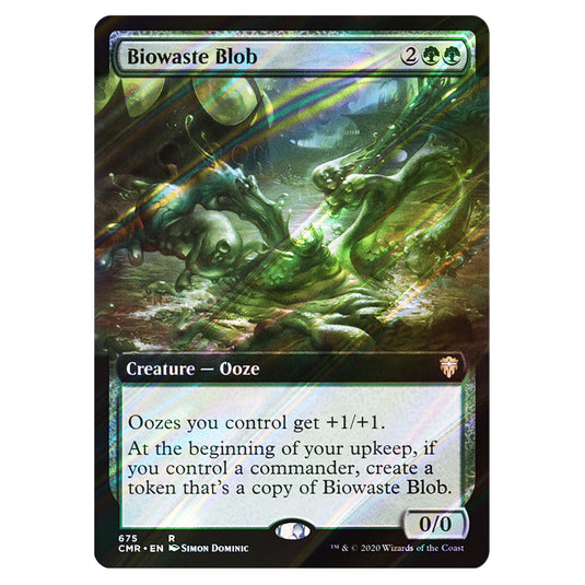 Biowaste Blob 675 card from the Magic The Gathering set Commander Legends