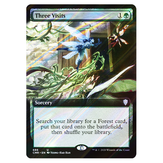 Three Visits 686 card from the Magic The Gathering set Commander Legends