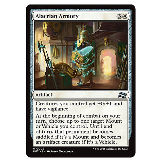 Alacrian Armory 0002 card from the Magic The Gathering set Aetherdrift