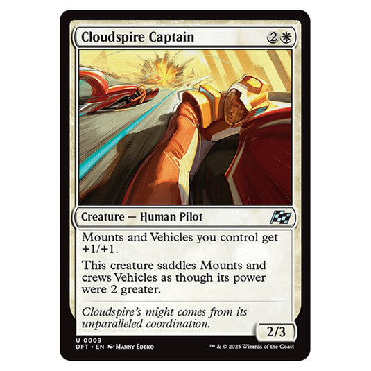 Cloudspire Captain 0009 card from the Magic The Gathering set Aetherdrift