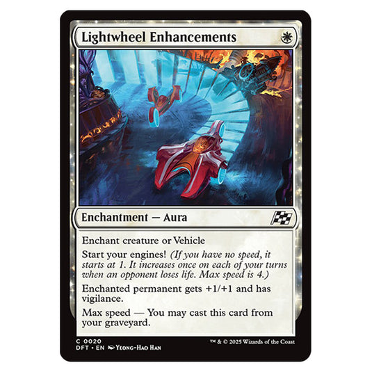 Lightwheel Enhancements 0020 card from the Magic The Gathering set Aetherdrift