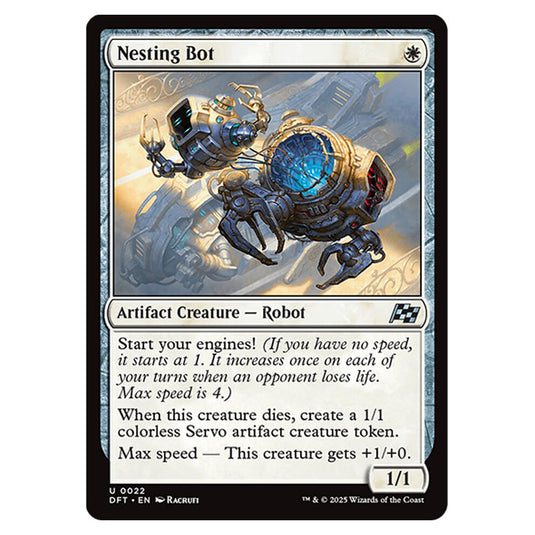 Nesting Bot 0022 card from the Magic The Gathering set Aetherdrift
