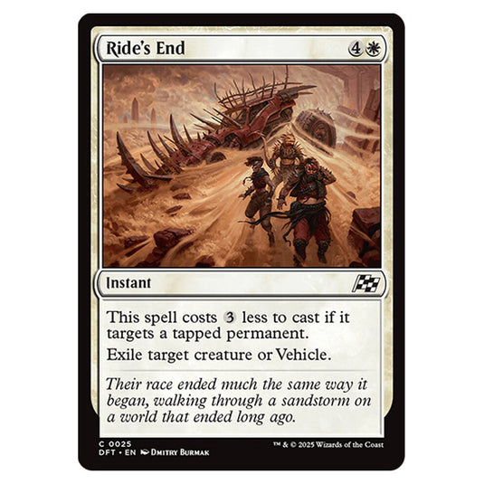 Ride's End 0025 card from the Magic The Gathering set Aetherdrift