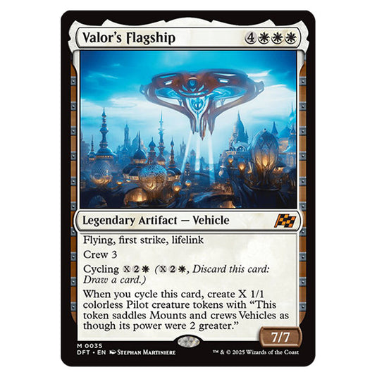 Valor's Flagship 0035 card from the Magic The Gathering set Aetherdrift