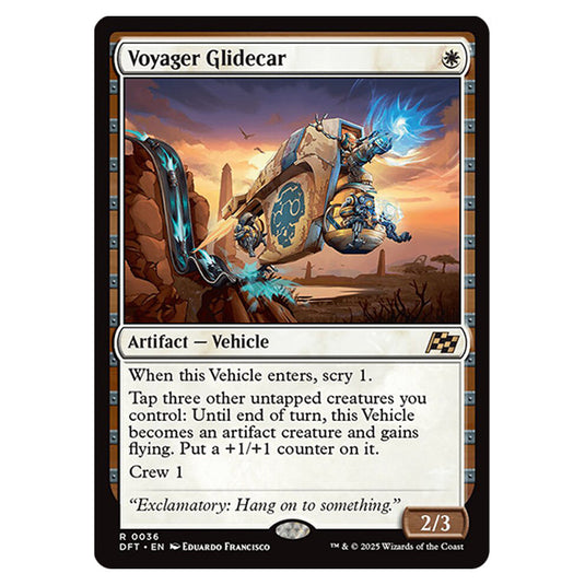 Voyager Glidecar 0036 card from the Magic The Gathering set Aetherdrift