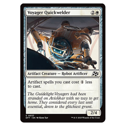 Voyager Quickwelder 0037 card from the Magic The Gathering set Aetherdrift