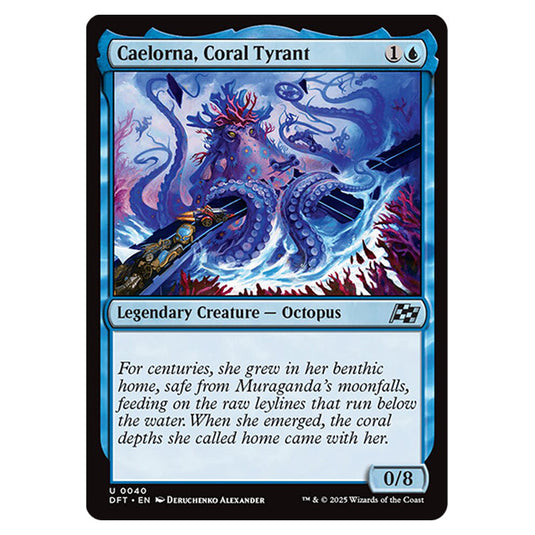 Caelorna, Coral Tyrant 0040 card from the Magic The Gathering set Aetherdrift