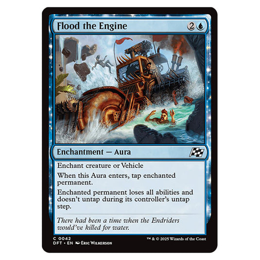 Flood the Engine 0042 card from the Magic The Gathering set Aetherdrift