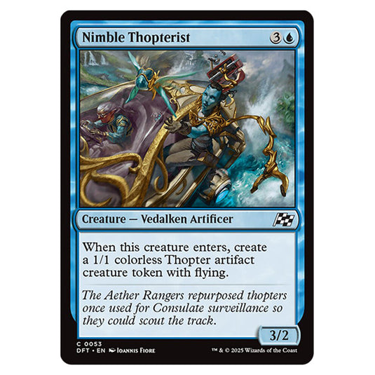 Nimble Thopterist 0053 card from the Magic The Gathering set Aetherdrift