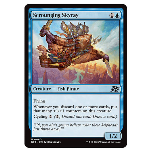 Scrounging Skyray 0060 card from the Magic The Gathering set Aetherdrift