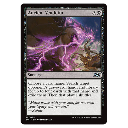 Ancient Vendetta 0075 card from the Magic The Gathering set Aetherdrift