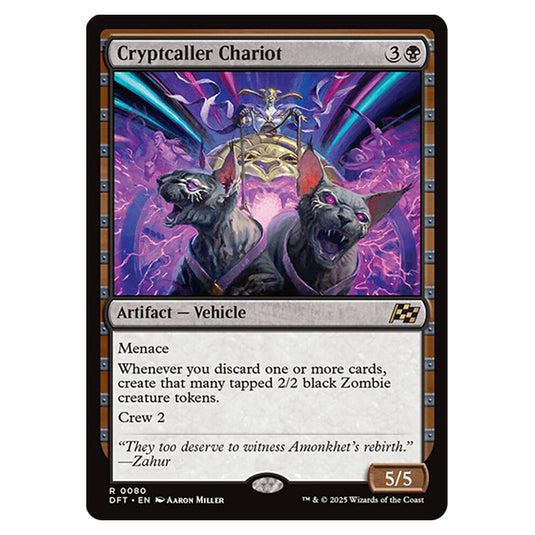 Cryptcaller Chariot 0080 card from the Magic The Gathering set Aetherdrift