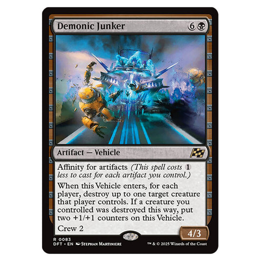 Demonic Junker 0083 card from the Magic The Gathering set Aetherdrift