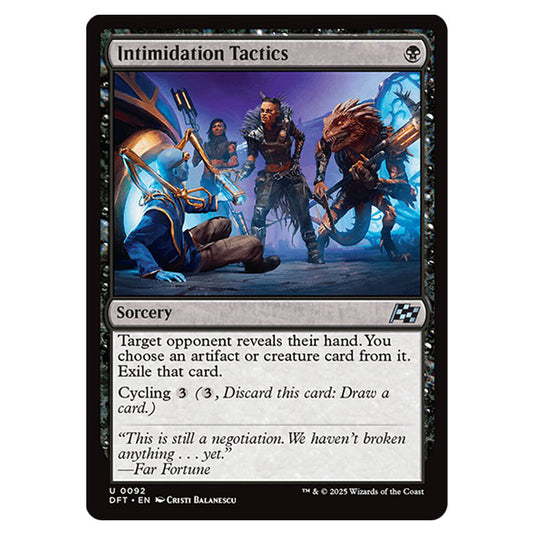 Intimidation Tactics 0092 card from the Magic The Gathering set Aetherdrift