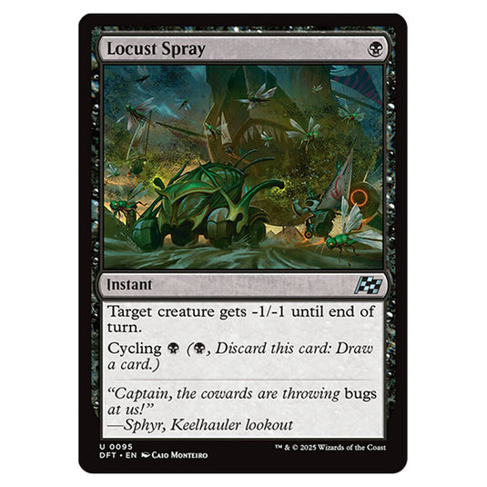Locust Spray 0095 card from the Magic The Gathering set Aetherdrift