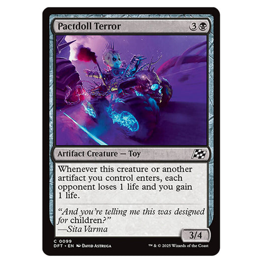 Pactdoll Terror 0099 card from the Magic The Gathering set Aetherdrift