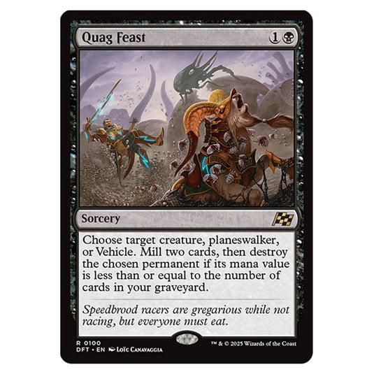 Quag Feast 0100 card from the Magic The Gathering set Aetherdrift