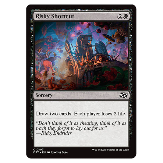 Risky Shortcut 0103 card from the Magic The Gathering set Aetherdrift