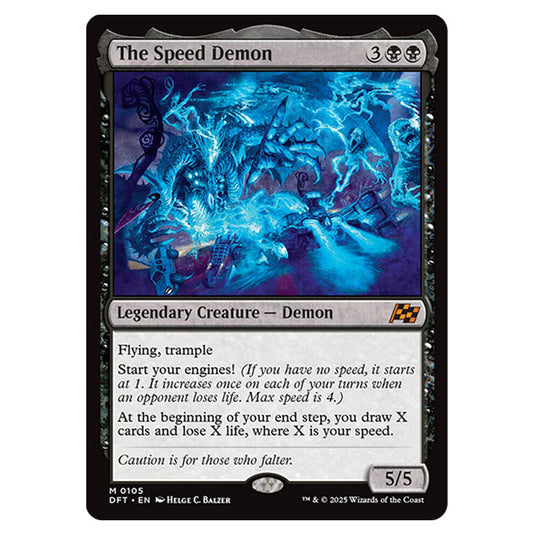 The Speed Demon 0105 card from the Magic The Gathering set Aetherdrift