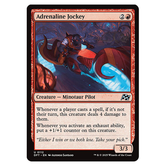 Adrenaline Jockey 0112 card from the Magic The Gathering set Aetherdrift