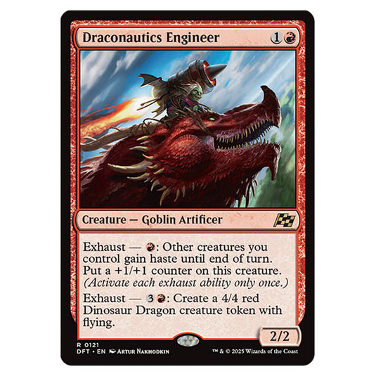 Draconautics Engineer 0121 card from the Magic The Gathering set Aetherdrift