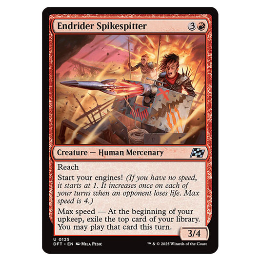 Endrider Spikespitter 0125 card from the Magic The Gathering set Aetherdrift