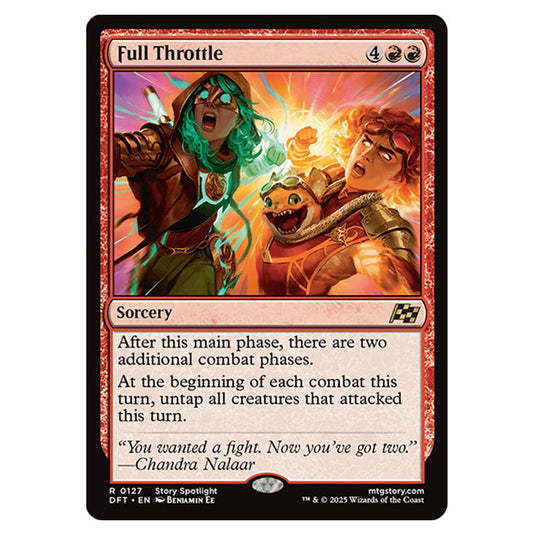 Full Throttle 0127 card from the Magic The Gathering set Aetherdrift