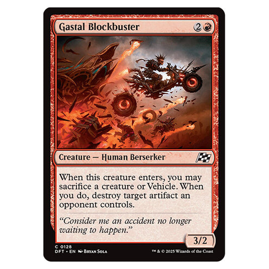 Gastal Blockbuster 0128 card from the Magic The Gathering set Aetherdrift