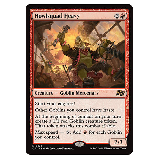 Howlsquad Heavy 0134 card from the Magic The Gathering set Aetherdrift
