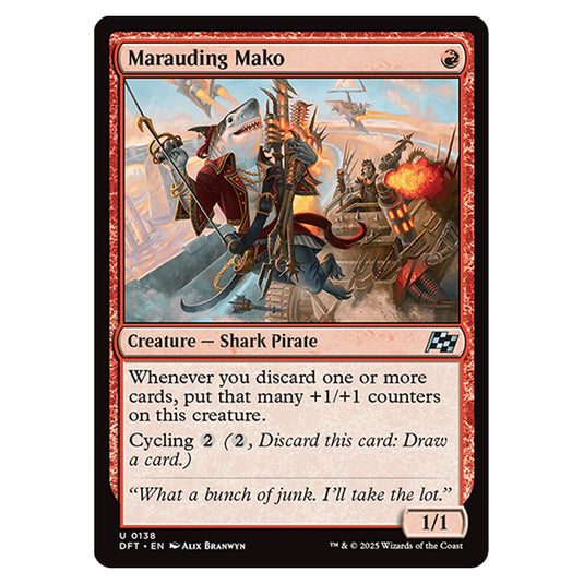 Marauding Mako 0138 card from the Magic The Gathering set Aetherdrift