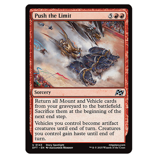 Push the Limit 0143 card from the Magic The Gathering set Aetherdrift