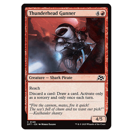 Thunderhead Gunner 0148 card from the Magic The Gathering set Aetherdrift