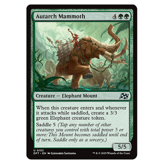 Autarch Mammoth 0153 card from the Magic The Gathering set Aetherdrift