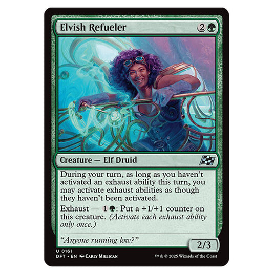 Elvish Refueler 0161 card from the Magic The Gathering set Aetherdrift