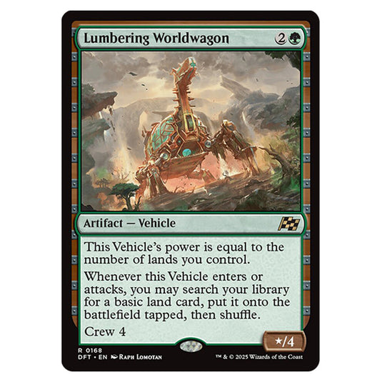 Lumbering Worldwagon 0168 card from the Magic The Gathering set Aetherdrift