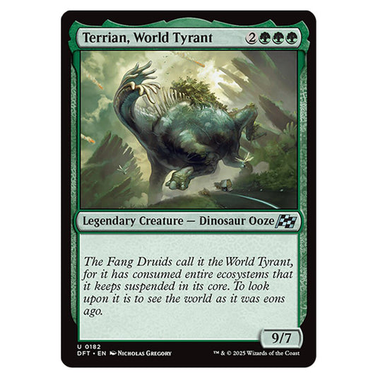 Terrian, World Tyrant 0182 card from the Magic The Gathering set Aetherdrift