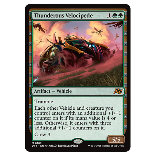 Thunderous Velocipede 0183 card from the Magic The Gathering set Aetherdrift
