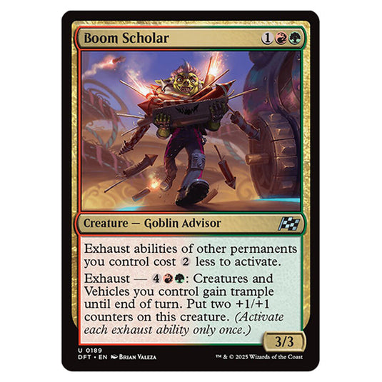 Boom Scholar 0189 card from the Magic The Gathering set Aetherdrift