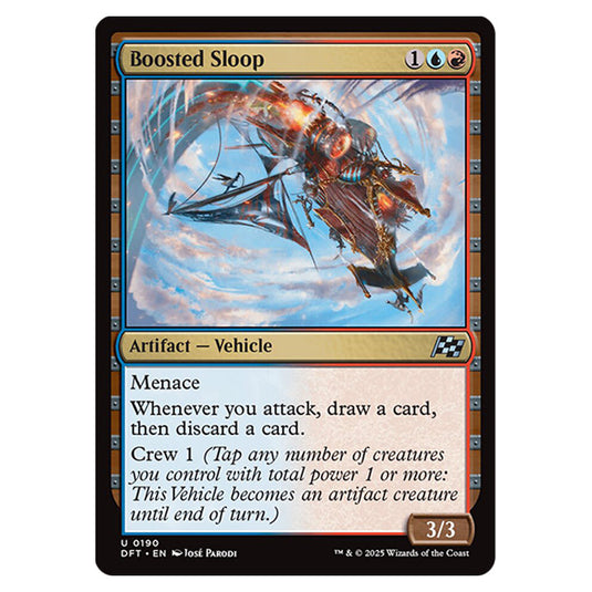 Boosted Sloop 0190 card from the Magic The Gathering set Aetherdrift