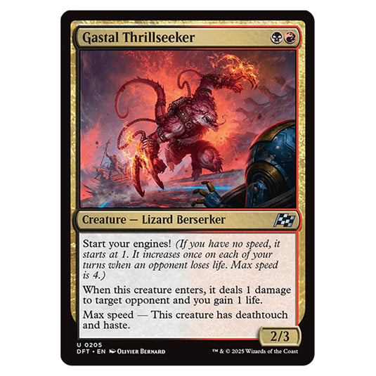 Gastal Thrillseeker 0205 card from the Magic The Gathering set Aetherdrift