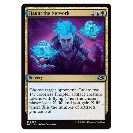 Haunt the Network 0207 card from the Magic The Gathering set Aetherdrift
