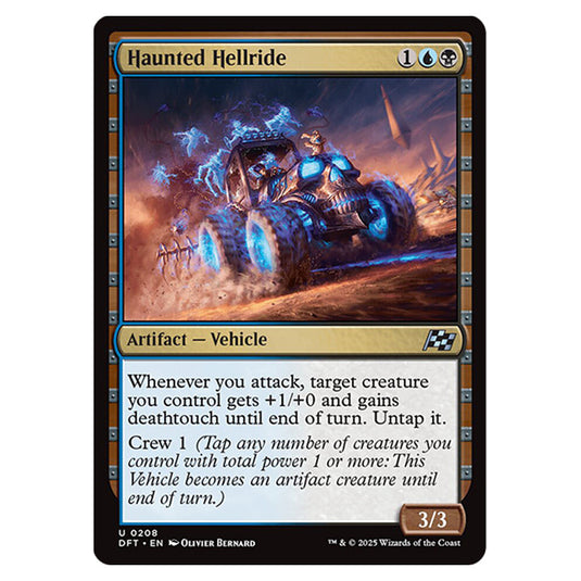 Haunted Hellride 0208 card from the Magic The Gathering set Aetherdrift