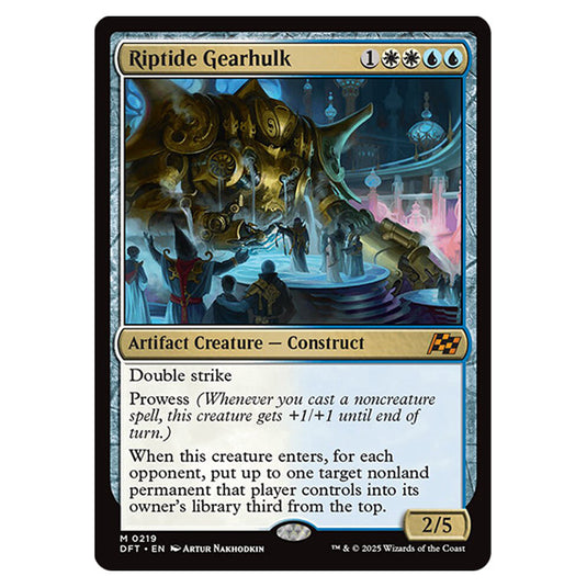 Riptide Gearhulk 0219 card from the Magic The Gathering set Aetherdrift