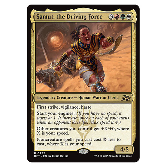 Samut, the Driving Force 0222 card from the Magic The Gathering set Aetherdrift