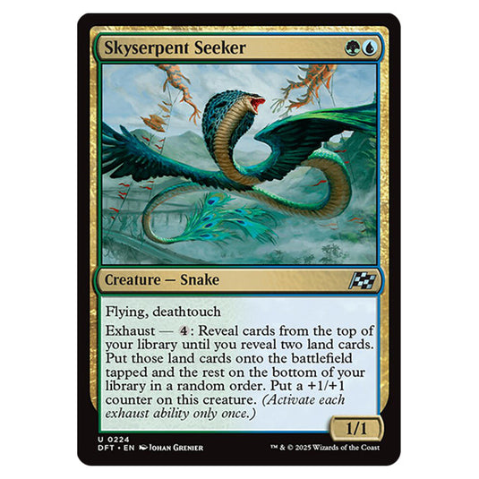 Skyserpent Seeker 0224 card from the Magic The Gathering set Aetherdrift