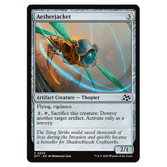 Aetherjacket 0230 card from the Magic The Gathering set Aetherdrift