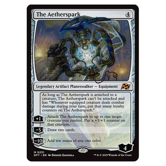 The Aetherspark 0231 card from the Magic The Gathering set Aetherdrift